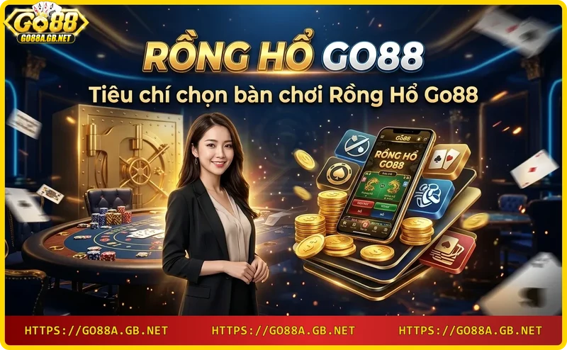 Bàn chơi rồng hổ tại Go88 với dealer chuyên nghiệp