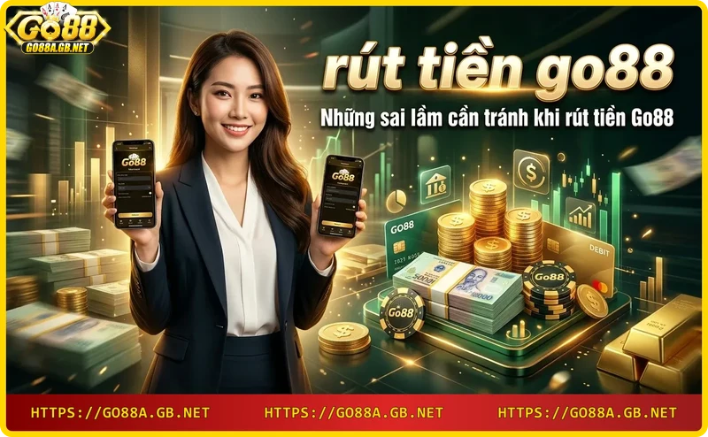 Các sai lầm khi rút tiền Go88 như nhập sai thông tin, hạn mức, bảo trì hệ thống