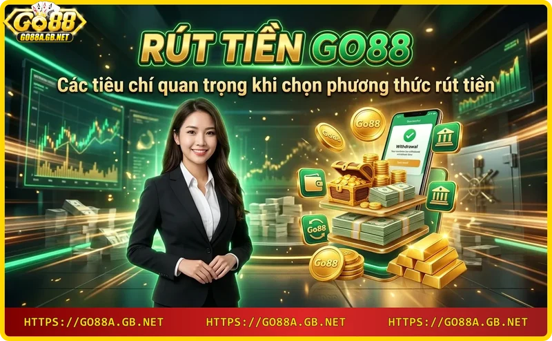 Cân nhắc các tiêu chí chọn phương thức rút tiền Go88: ngân hàng và ví điện tử