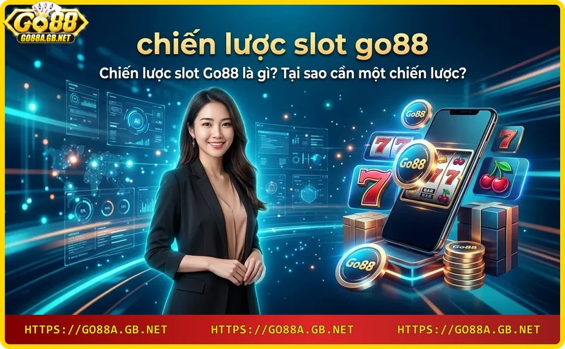 Khái niệm chiến lược slot Go88 - tay cầm máy tính bảng chơi slot với xu vàng