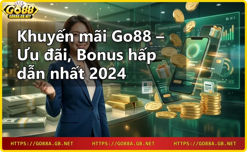 Người chơi nhận thưởng chào mừng 100% khi tham gia khuyến mãi Go88