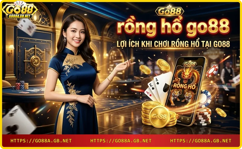 Người chơi tận hưởng rồng hổ Go88 trên điện thoại với tiền thưởng